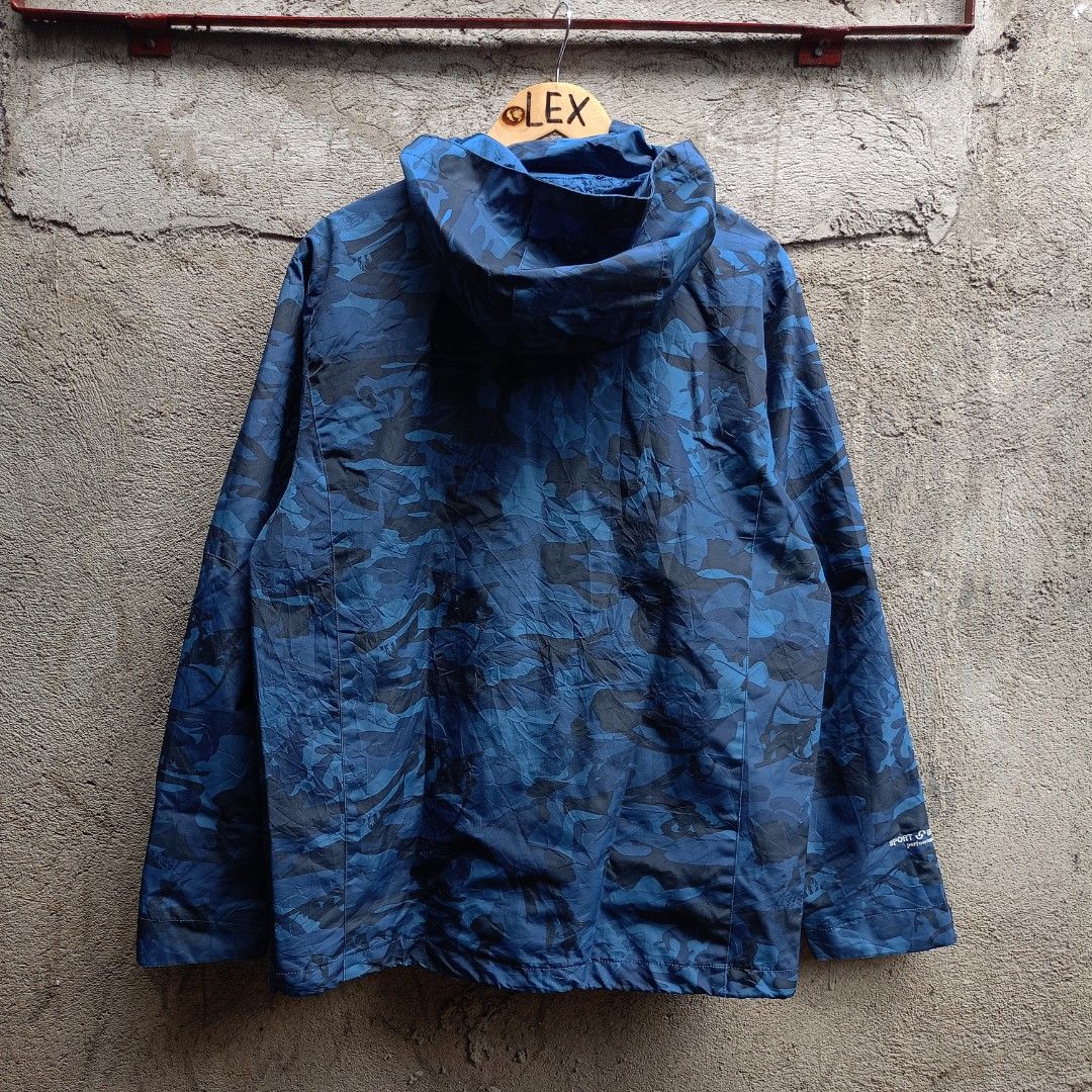 OUTDOOR WEAR BLUE CAMOUFLAGE JACKET (Category: Coats, Jackets and Outerwear) located in Koronadal. Submitted by thriflex.29 (Listing ID 1461692291, Image 2). Description: OUTDOOR WEAR BLUE CAMOUFLAGE JACKET Size On Tag: Large Measurements: Width 23.5 Length 28 Condition: 9/10 - Excellent Colorate: 9/10 No Issue Mine: 400.