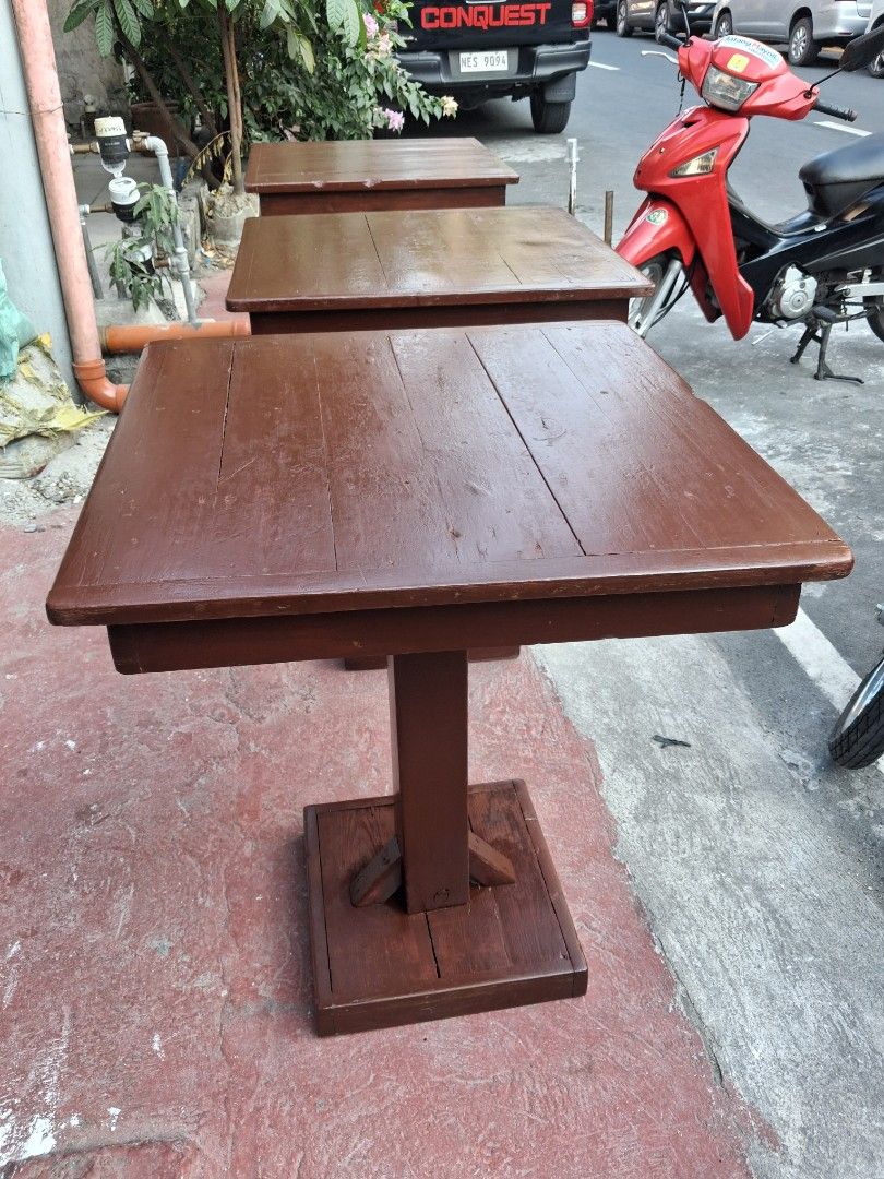Palochina Tables (Category: Tables & Sets) located in Manila. Submitted by alfred.mangalindan (Listing ID 1461588056, Image 2). Description: Php 2000 only 3 pieces Palochina tables 2nd hand Good for Tapsi or carinderia business appox. 2ft width x 3ft height for pick up only Near UST.