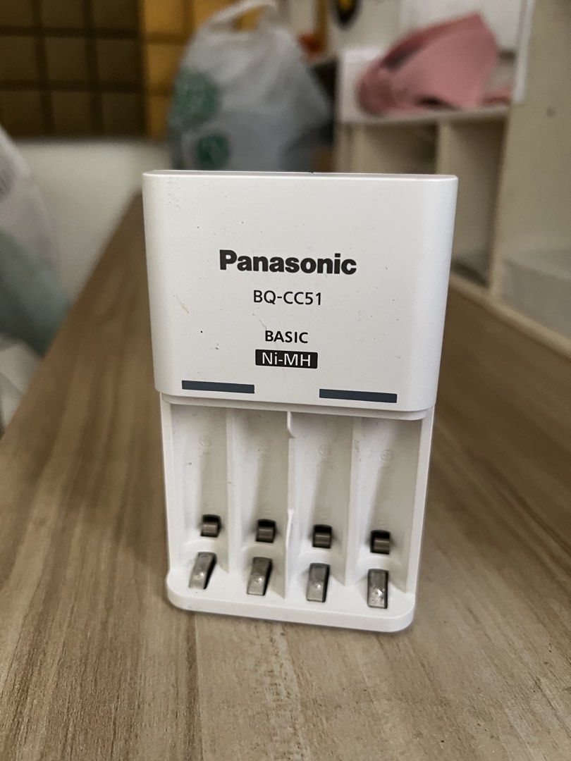Panasonic AAA/AA Batter Charger (Category: Batteries & Chargers) located in Dagupan City. Submitted by 2400forlife (Listing ID 1461596097, Image 1). Description: Perfect for: Camera, flash, wireless microphone, toys, controllers, remotes, and other devices using rechargeable AA/AAA batteries..