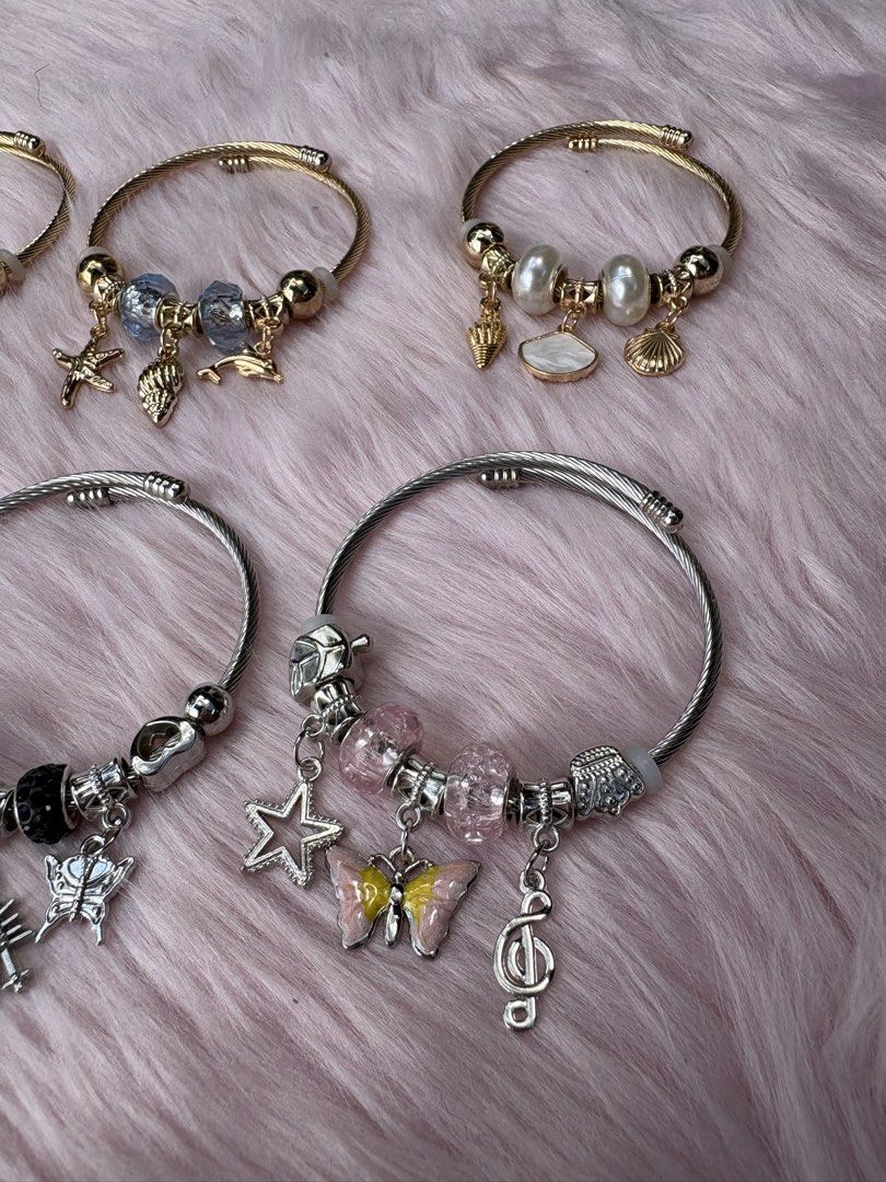 Pandora Charms Bracelet (Category: Bracelets) located in Rizal. Submitted by llaayy_ (Listing ID 1461737362, Image 2). Description: Pandora Charm Bracelet Last 6 designs. 199 Each Open for take all MOD: Lalamove or J&T.