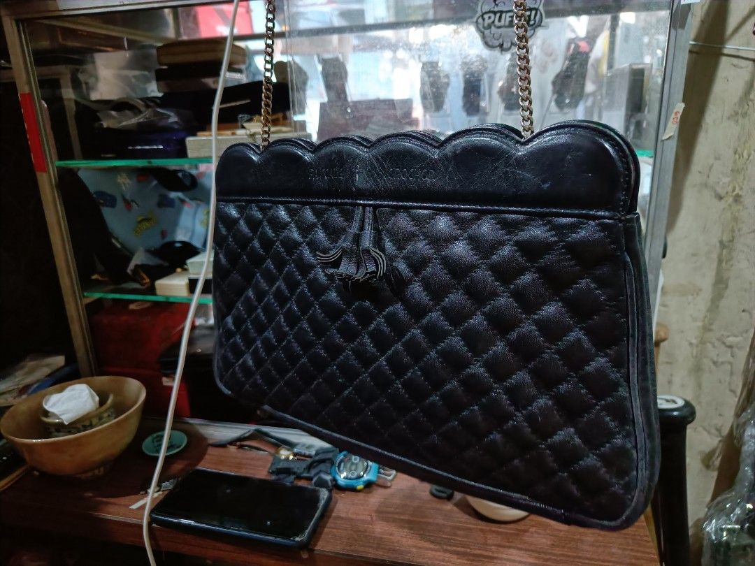 Pascale crochon leather bag (Category: Shoulder Bags) located in Taguig. Submitted by ashicollection (Listing ID 1461678542, Image 3). Description: Please read! For sure buyer only! NO COD/COP No reservation The items will be sold to the first payer w/o prior notice. Verbal reservations are not acceptable. Note: All items are vintage. Please manage your expectations accordingly. G cash payment. Shipping via Lalamove Metro Manila. For province: J 