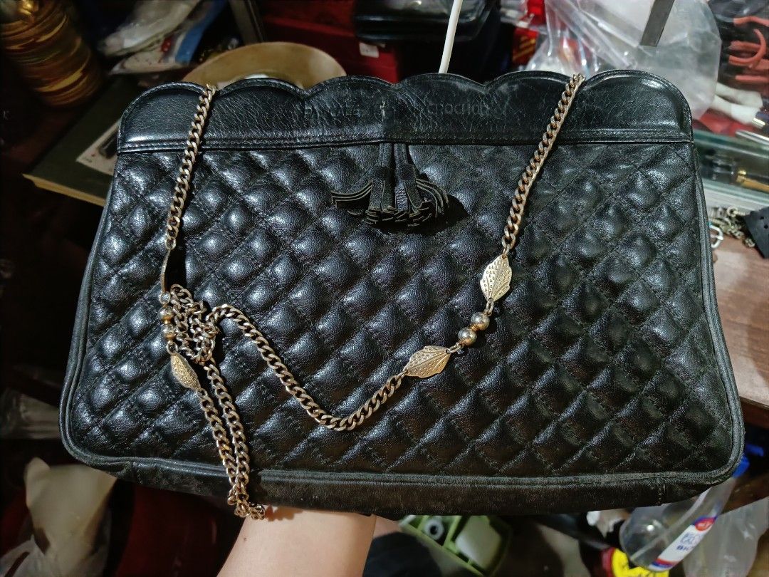 Pascale crochon leather bag (Category: Shoulder Bags) located in Taguig. Submitted by ashicollection (Listing ID 1461678542, Image 1). Description: Please read! For sure buyer only! NO COD/COP No reservation The items will be sold to the first payer w/o prior notice. Verbal reservations are not acceptable. Note: All items are vintage. Please manage your expectations accordingly. G cash payment. Shipping via Lalamove Metro Manila. For province: J 