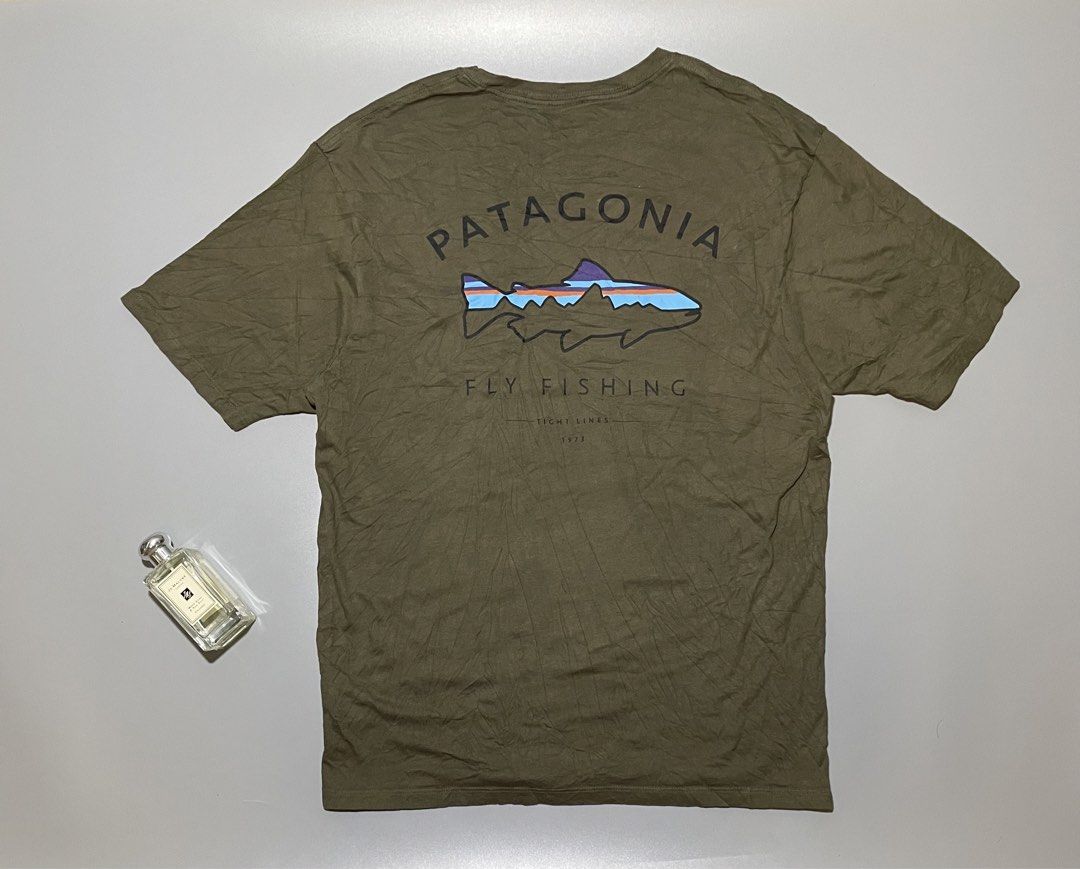 PATAGOANIA (Category: Tshirts & Polo Shirts ) located in Cebu City. Submitted by drippinthrift (Listing ID 1461703547, Image 2). Description: PATAGONIA Size Small Widht 20 / Lenght 26 As new No issue Price + Shipping Fee🛒 Cebu City📍 Via J&T / MAXIM🚚.