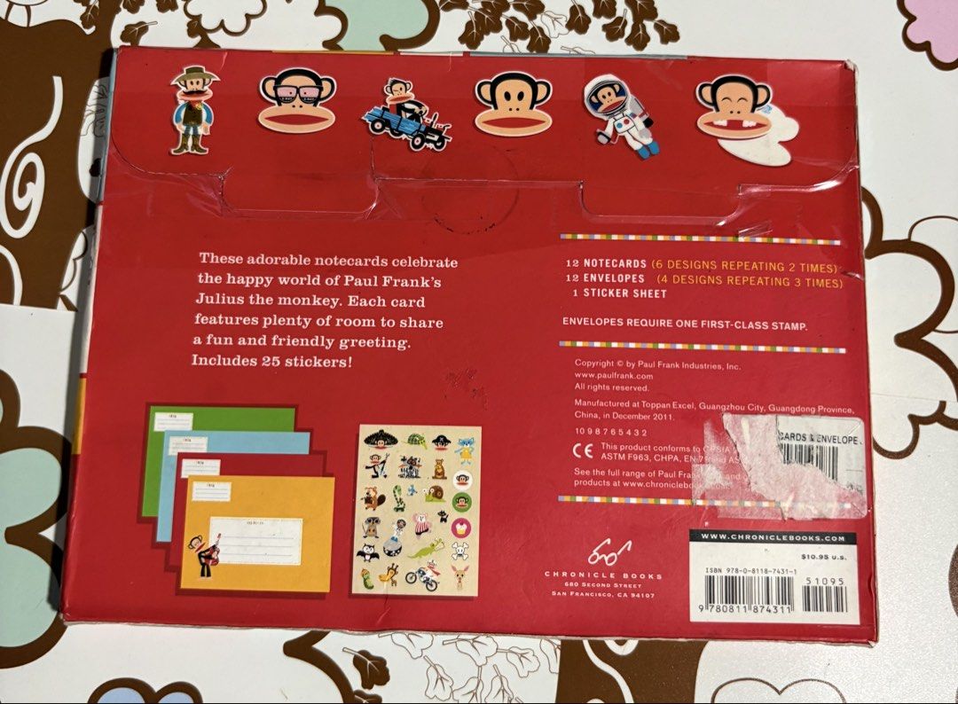 Paul Frank Note Set (Category: Stationery & School Supplies) located in Marikina City. Submitted by thrifty_trinkets_by_anais (Listing ID 1461736357, Image 2). Description: 🌸 Selling own preloved/brand new items for less - EVERYTHING is negotiable as long as REASONABLE in price 🤗 🙏🏻 Please also check my account for more marked down items 🫶 📍Marikina near S&R/Uniqlo 💳 Maribank/Maya/Gcash 🏍️ Grab/Lalamove/J&T (by schedule) 🗓️ Offers/Reserv