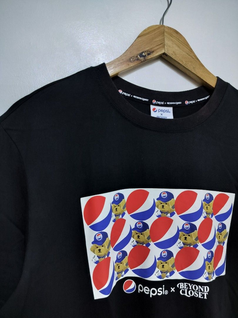 Pepsi x Beyond Closet Printed Tshirt (Category: Tshirts & Polo Shirts ) located in Taguig. Submitted by thriftybounce (Listing ID 1461578361, Image 3). Description: Fit : M-L Width : 21 Length : 27 Color Rate : 9.8/10 Issue : Washable Stain, Cut Washtag.