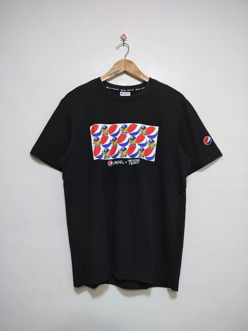 Pepsi x Beyond Closet Printed Tshirt (Category: Tshirts & Polo Shirts ) located in Taguig. Submitted by thriftybounce (Listing ID 1461578361, Image 1). Description: Fit : M-L Width : 21 Length : 27 Color Rate : 9.8/10 Issue : Washable Stain, Cut Washtag.