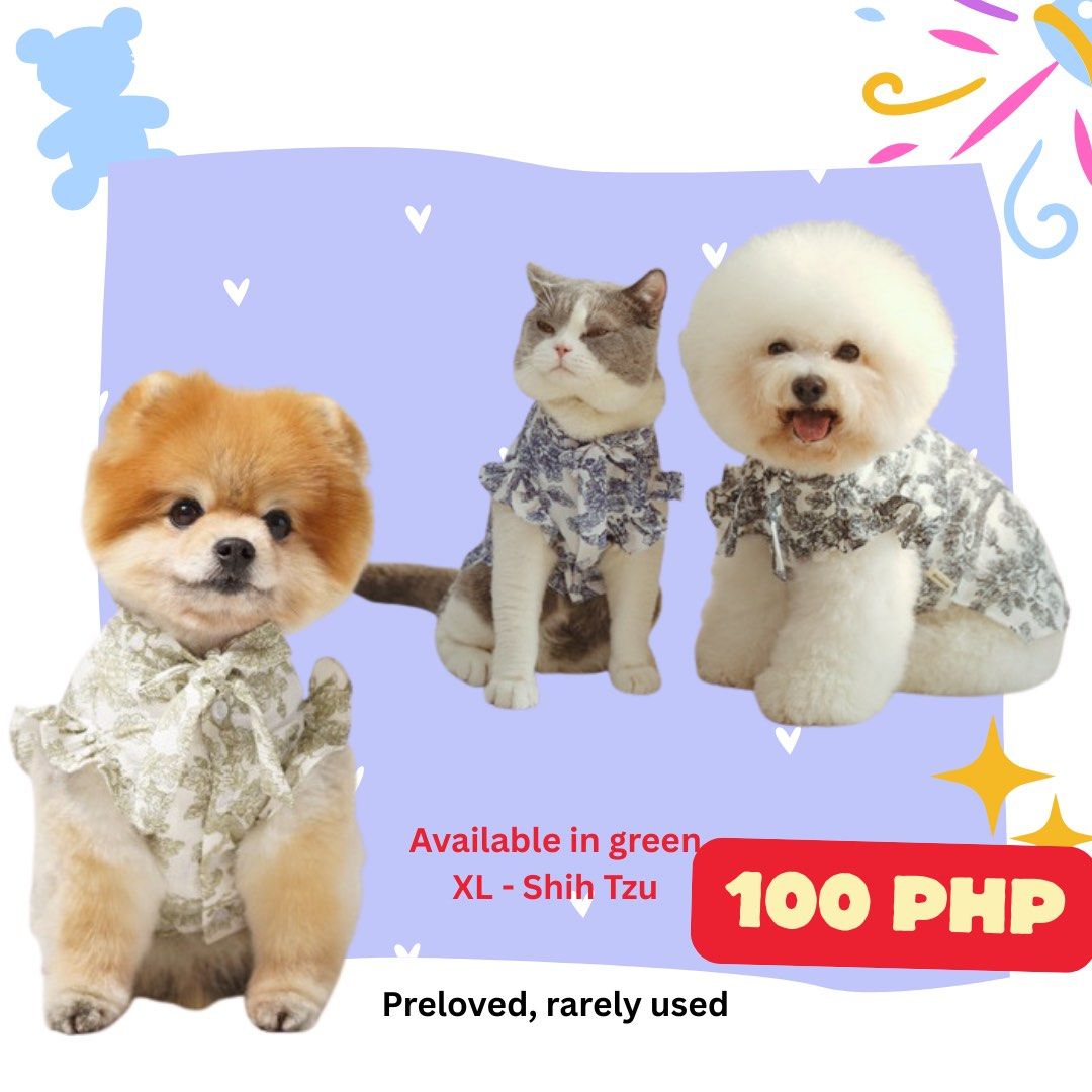Pet Clothes - Shih Tzu Size (Category: Health & Grooming) located in Navotas City. Submitted by decluttering_ann (Listing ID 1461765634, Image 1). Description: .