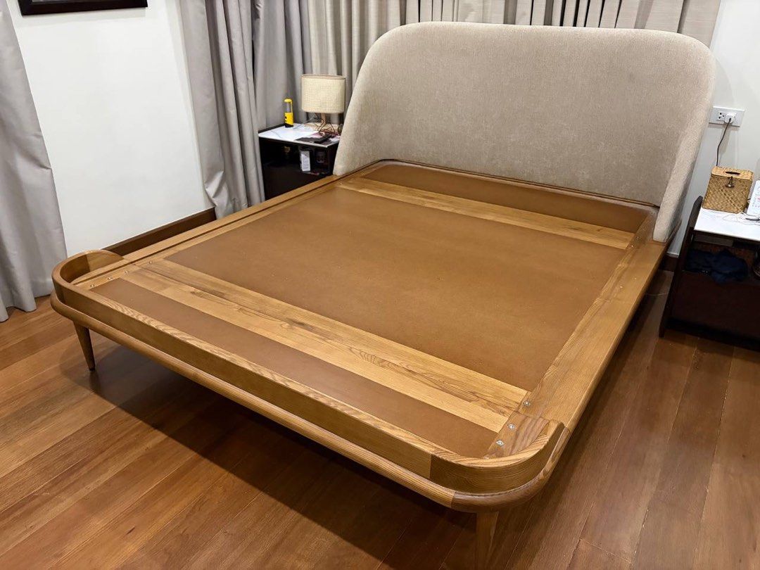 Philux Stockholm Queen Bed (Category: Bed Frames & Mattresses) located in Makati City. Submitted by agl.ph (Listing ID 1461796785, Image 1). Description: PHILUX Stockholm Queen Bed PHP 70k PHP70k for Bedframe only PHP 115k for Bedframe + Mattress Philux Stockholm Queen Bedframe SRP PHP 106,100 Used for only a year but in great condition Fabric: Tribu Coffee Wood: Ash Coffee Dimensions: 171 x 216.6 x 110H cm Serta Perfect Sleeper Grandsuit Queen M