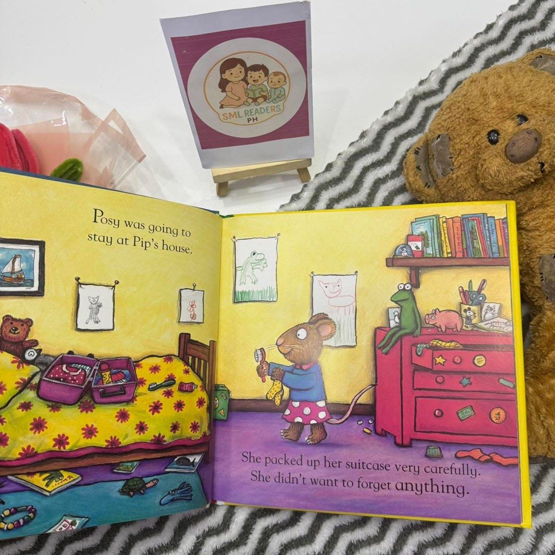 Pip and Posy Bedtime Frog Padded Hardcover (Category: Children's Books) located in Taguig. Submitted by smlreadersph (Listing ID 1461740263, Image 2). Description: 💗 𝐏𝐢𝐩 𝐚𝐧𝐝 𝐏𝐨𝐬𝐲 🐭🐰 📖 Condition: Preloved Pip and Posy books in padded hardcover. 👧👦 Age Recommended: 2–5 years 📘 About the Books: Follow best friends Pip and Posy through fun everyday adventures, friendship, big feelings, and little life lessons. 🥰💕 🏷️ MOP: GCash, Ma