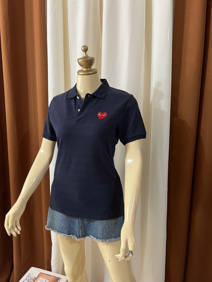 PLAY CDG Polo Shirt (Category: Luxury Apparel) located in Cebu City. Submitted by sexyclosetph2.0 (Listing ID 1461683593, Image 3). Description: In great condition Color rate 10/10 Black in actual Fits medium Still very nice pa po in actual .