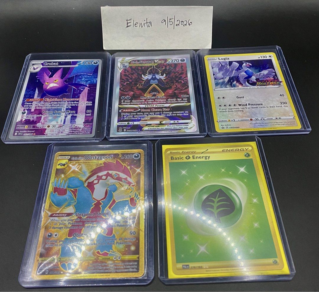 Pokemon TCG sale! (Category: Raw Singles) located in Angeles City. Submitted by lensongsong (Listing ID 1461621659, Image 3). Description: Near mint 1.Ting-Lu ex 263/193 - Php750.00 2.Fomantis 085/084 - Php350.00 3.Guzzlord GX 63/111 - Php450.00 4.Eiscue ex 222/197 - Php600.00 5.Serperior Vstar 210/195 - Php450 6.Roxanne 188/189 - Php400.00 7.Golem ex 189/165 - Php500.00 8.Sliggoo 095/086 - Php200.00 9.Litleo 139/132 - Php320.00 10.Mega Floette e