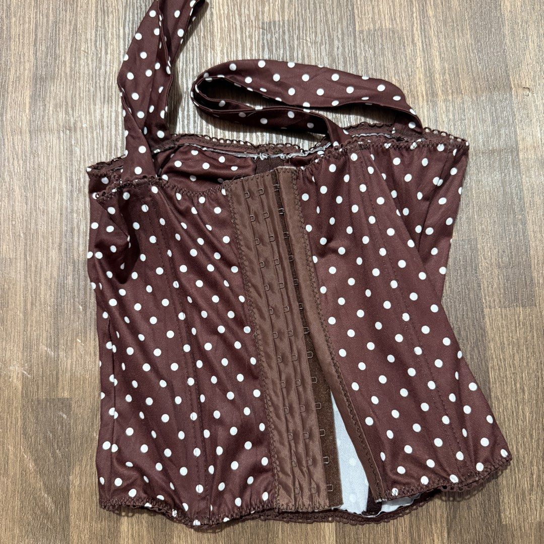 polka dots bustier corset top (Category: Sleeveless) located in Pasig City. Submitted by misssynergy1800 (Listing ID 1461669095, Image 2). Description: .
