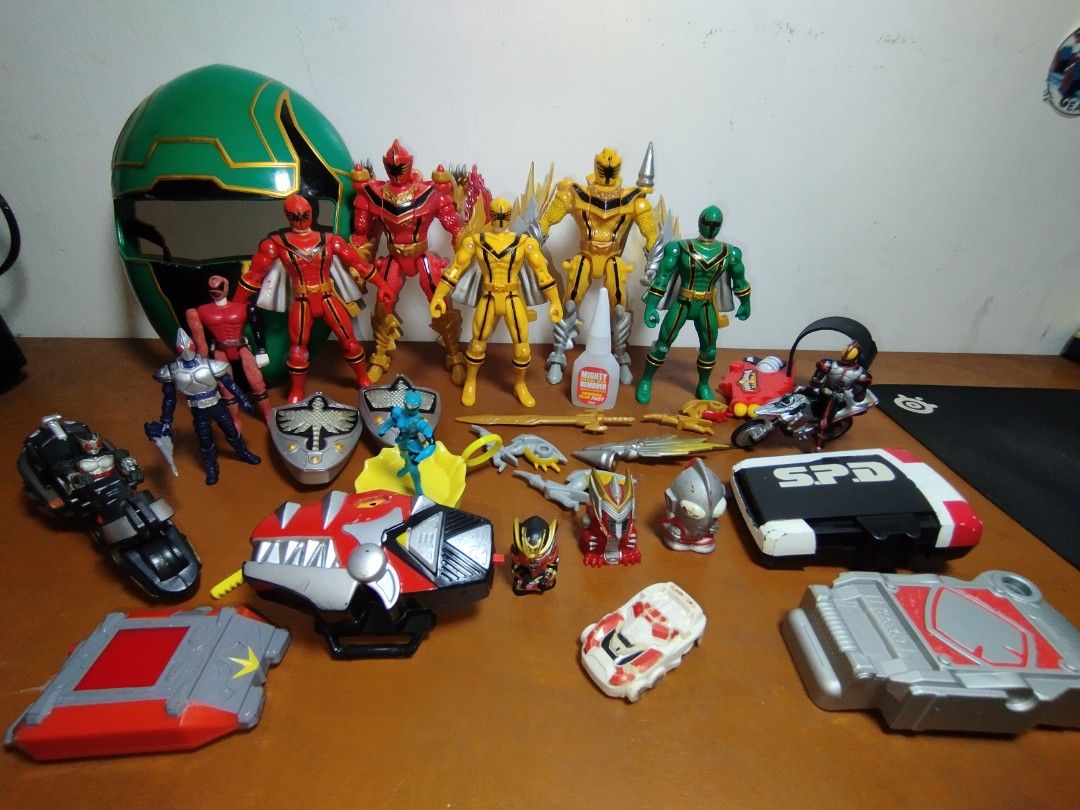 Power Rangers Action Figures and Accessories Lot (Category: Action & Battle Toys) located in Bacoor. Submitted by fastdeer-2d2a (Listing ID 1461608239, Image 1). Description: Bandai Power Rangers Mystic Force and karmen rider Bundles - Set of Power Rangers Mystic Force action figures Bandai Power Rangers Mystic Force -5.5-inch/6-inch Small action figures - 7 inch Tall Dragon series - 2005–2006 Bought -As is for parts, repair, restoration, custom 