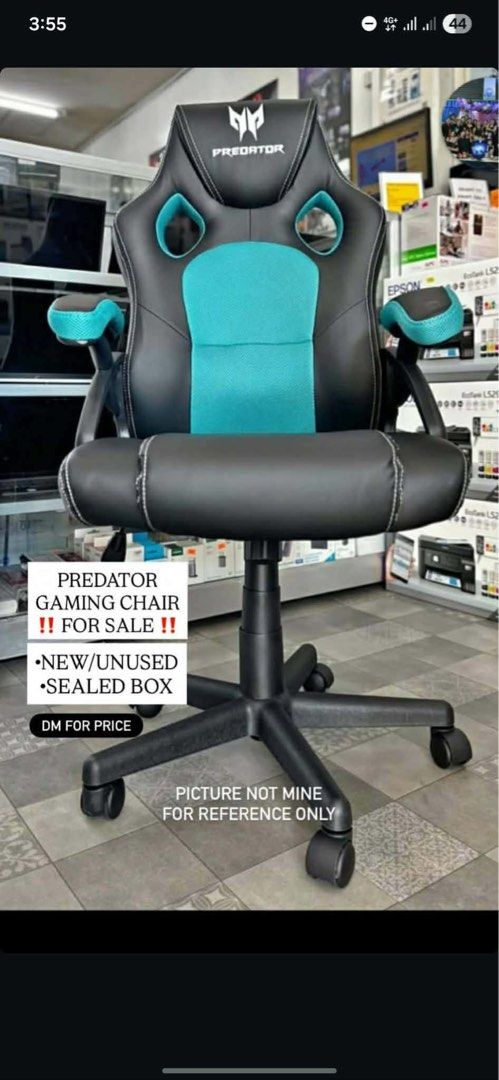 PREDATOR GAMING CHAIR (Category: Chairs) located in Manila. Submitted by doonav (Listing ID 1461744024, Image 3). Description: - Brand New Predator Gaming Chair LK-8103A - With box - RFS: need funds - Price is nego if you’ll get it asap.
