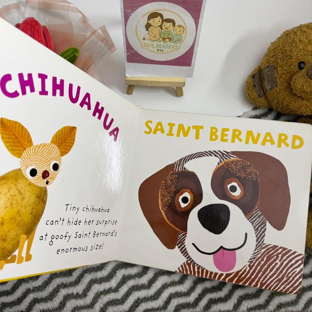 Priddy Alphaprints Happy Dog (Category: Children's Books) located in Taguig. Submitted by smlreadersph (Listing ID 1461735625, Image 3). Description: 💗 𝐀𝐥𝐩𝐡𝐚𝐩𝐫𝐢𝐧𝐭𝐬 — 𝐇𝐚𝐩𝐩𝐲 𝐃𝐨𝐠 🐶🐾 Large Size Boardbook 💬 Comment “Mine/M + Happy Dog” 🏷️ ₱250 📖 Condition: Preloved large boardbook with tape at the back of the spine and some creases, but still in very good overall condition. 👧👦 Age Recommended: 1–4 years 📘 About the Book: A 