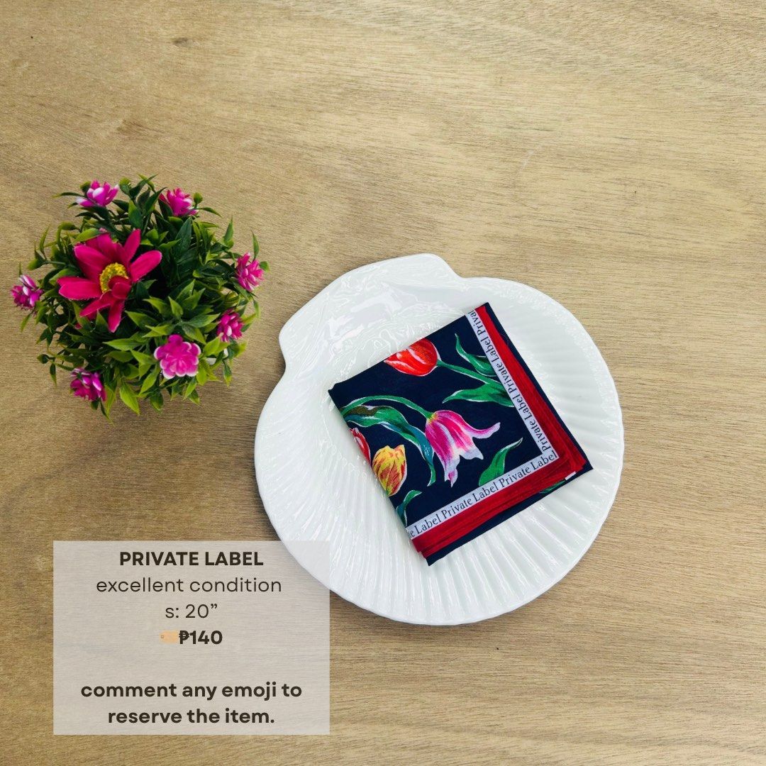 Private Label Floral Handkerchief (Category: Handkerchief & Pocket Squares) located in Naga. Submitted by hankies.collection9 (Listing ID 1461570610, Image 1). Description: .