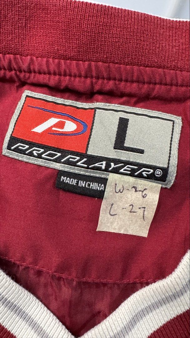 Pro Player Oklahoma Pullover Windbreaker (Category: Coats, Jackets and Outerwear) located in Lipa City. Submitted by scrap.threads (Listing ID 1461720676, Image 2). Description: Item: Pro Player Oklahoma Pullover Windbreaker Price: 450 Dimes: Width - 26 Length - 27 Issue: check pics Lipa City Ship via J&T (Shouldered by buyer) Payment via Gcash ***Notice*** Color may vary due to lighting. Payment first. Item/s are thrifted or used condition unles