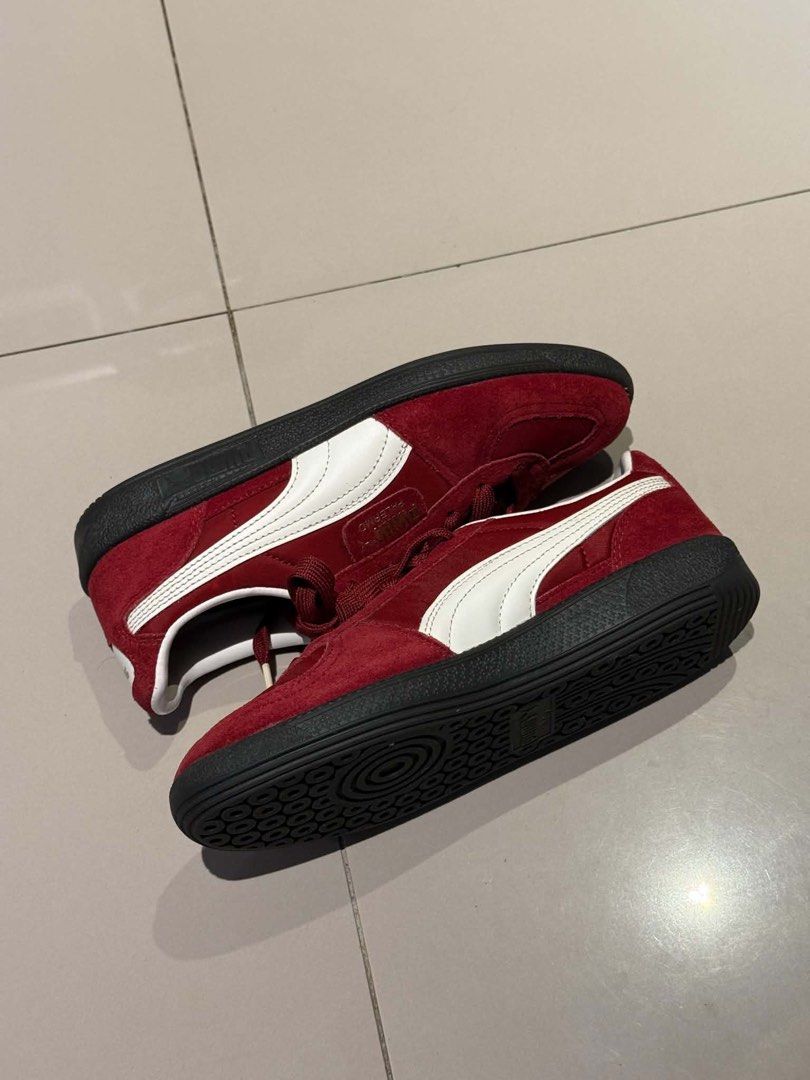 Puma Palermo Red (Category: Sneakers) located in Quezon City. Submitted by satanne (Listing ID 1461672107, Image 1). Description: - suede - used for a few timee only - had it cleaned! - w/ box.