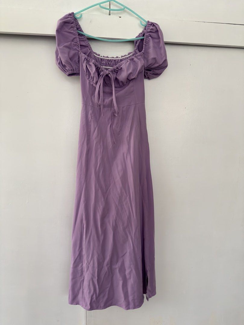 Purple Dress (Category: Dresses) located in Paranaque City. Submitted by ynaah_ (Listing ID 1461622186, Image 1). Description: Rapunzel themed dress - Size can fit small to medium frame - Dm for when worn photo - Height reference: 5'4 (perfect length) .