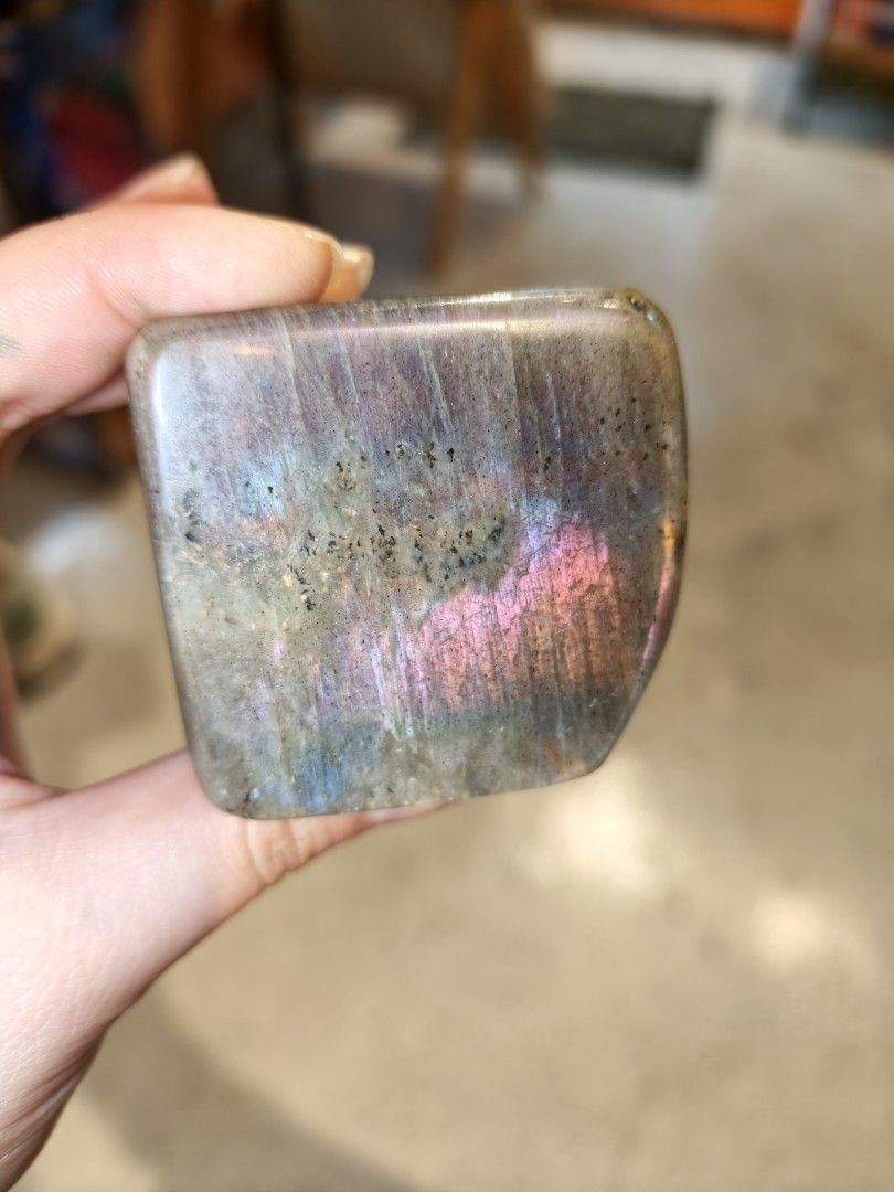 Purple Labradorite Freeform 205grams (Category: Precious Stones) located in Quezon City. Submitted by piaoliangcollections.ph (Listing ID 1461654838, Image 2). Description: All Natural rare purple Labradorite Freeform Stone of Transformation and Manifestation PM for sure buyer.
