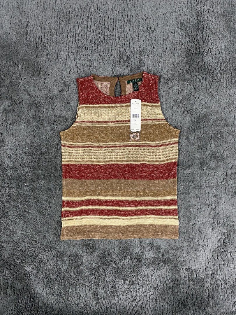 Ralph lauren linen tops (Category: Sleeveless) located in Leganes. Submitted by wisehandpick (Listing ID 1461714791, Image 1). Description: RALPH LAUREN Like new condition, no issue Dimension 21 width 27 back 28 length Complete Direct message please.