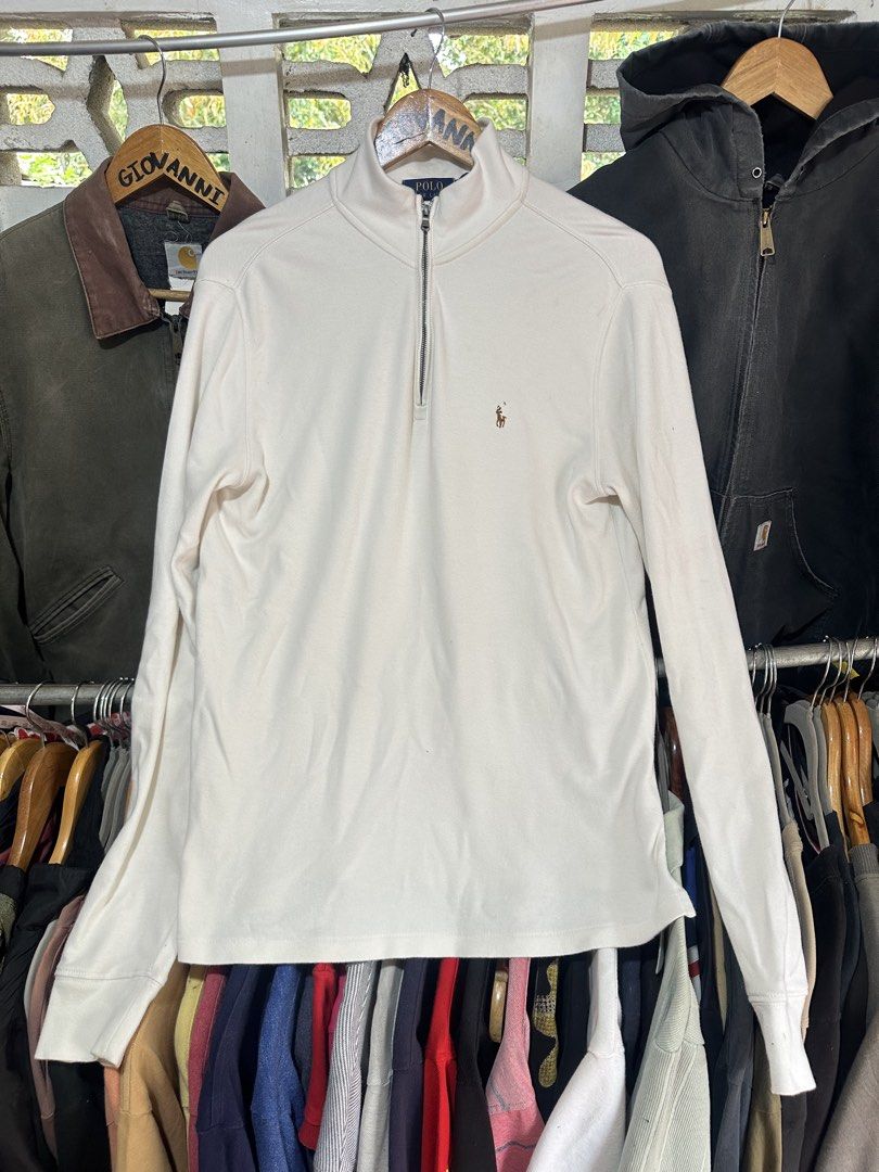 Ralph Lauren Quarter Zip Pullover (Category: Luxury Apparel) located in Ozamiz City. Submitted by quick_done_deals (Listing ID 1461772415, Image 1). Description: 🛒 ** Ralph Lauren Quarter Zip Pullover ** 💯 Excellent Condition 📐 Dimes: L28.5xW21.5 (M) 🔍 Issue: None 🎨 Color Rate: 9.5 / 10.