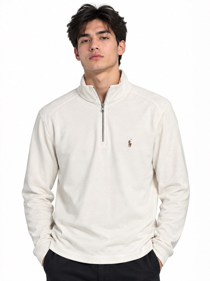 Ralph Lauren Quarter Zip Pullover (Category: Luxury Apparel) located in Ozamiz City. Submitted by quick_done_deals (Listing ID 1461772415, Image 2). Description: 🛒 ** Ralph Lauren Quarter Zip Pullover ** 💯 Excellent Condition 📐 Dimes: L28.5xW21.5 (M) 🔍 Issue: None 🎨 Color Rate: 9.5 / 10.