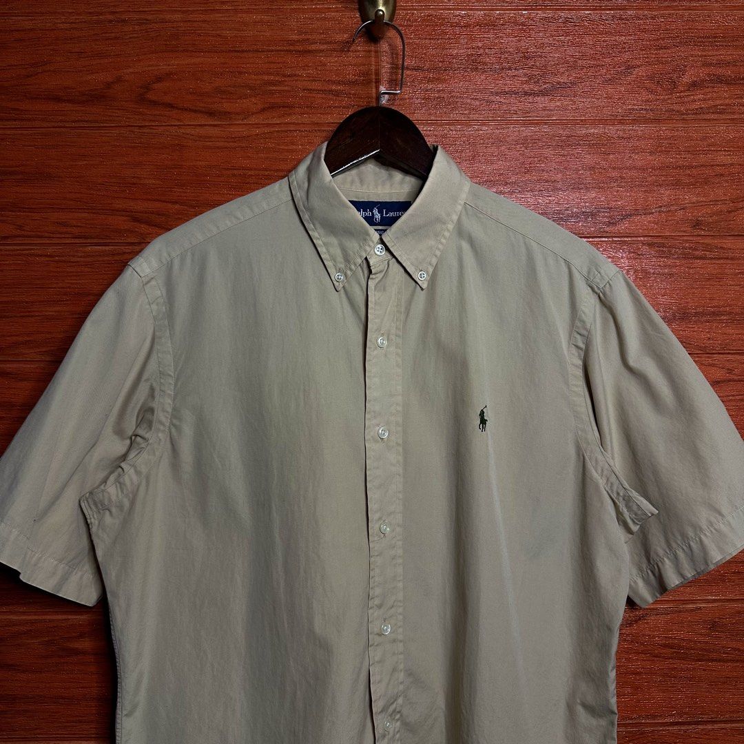 Ralph Lauren RL Beige Button down (Category: Formal Shirts) located in Quezon City. Submitted by donklasiko (Listing ID 1461786589, Image 3). Description: Condition: 9.5+/10 Pristine condition Issue: non Refer to the dimension 🤗 PM FOR MORE DETAILS NO RETURN, NO EXCHANGE & NO REFUND! ✅I ALSO ACCEPT TRADE/SWAP TO ANYTHING JUST DROP YOUR OFFER Please manage your expectations, this is a secondhand item. What you see is what you get 😊 💵MOP: GCASH,