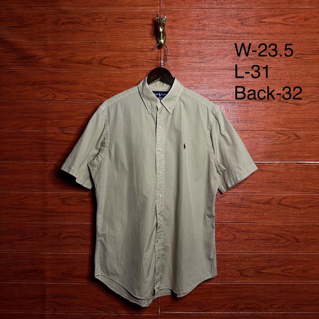 Ralph Lauren RL Beige Button down (Category: Formal Shirts) located in Quezon City. Submitted by donklasiko (Listing ID 1461786589, Image 2). Description: Condition: 9.5+/10 Pristine condition Issue: non Refer to the dimension 🤗 PM FOR MORE DETAILS NO RETURN, NO EXCHANGE & NO REFUND! ✅I ALSO ACCEPT TRADE/SWAP TO ANYTHING JUST DROP YOUR OFFER Please manage your expectations, this is a secondhand item. What you see is what you get 😊 💵MOP: GCASH,