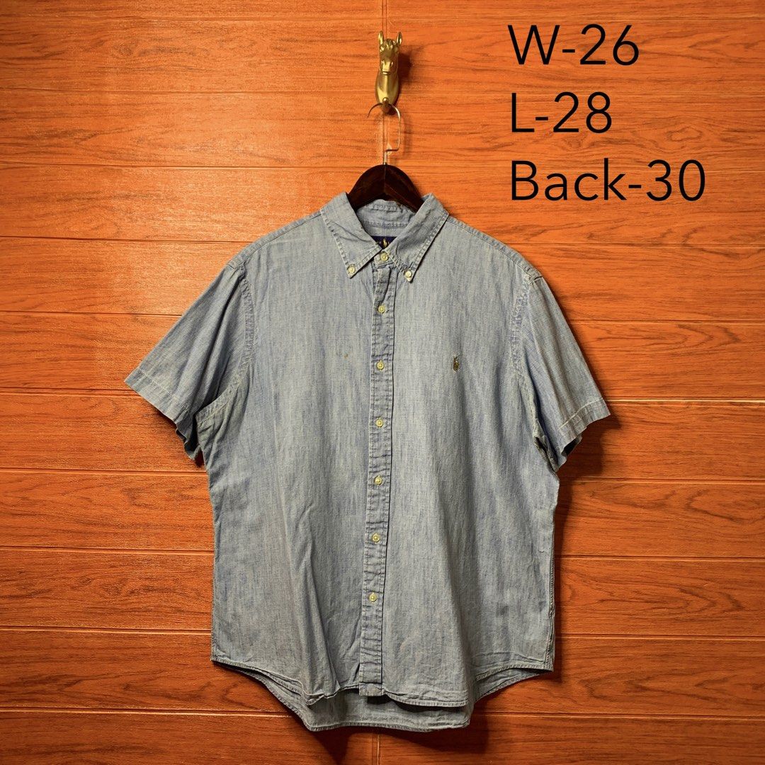 Ralph Lauren RL Denim Button down (Category: Formal Shirts) located in Quezon City. Submitted by donklasiko (Listing ID 1461576261, Image 2). Description: Condition: 9.5+/10 Pristine condition Issue: non Refer to the dimension 🤗 PM FOR MORE DETAILS NO RETURN, NO EXCHANGE & NO REFUND! ✅I ALSO ACCEPT TRADE/SWAP TO ANYTHING JUST DROP YOUR OFFER Please manage your expectations, this is a secondhand item. What you see is what you get 😊 💵MOP: GCASH,