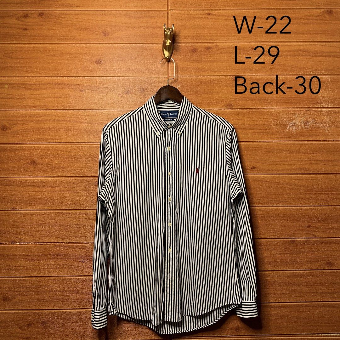 Ralph Lauren RL Striped Button down (Category: Formal Shirts) located in Quezon City. Submitted by donklasiko (Listing ID 1461571409, Image 2). Description: Condition: 9.5+/10 Pristine condition Issue: non Refer to the dimension 🤗 PM FOR MORE DETAILS NO RETURN, NO EXCHANGE & NO REFUND! ✅I ALSO ACCEPT TRADE/SWAP TO ANYTHING JUST DROP YOUR OFFER Please manage your expectations, this is a secondhand item. What you see is what you get 😊 💵MOP: GCAS