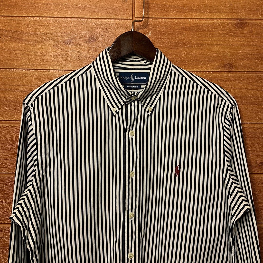 Ralph Lauren RL Striped Button down (Category: Formal Shirts) located in Quezon City. Submitted by donklasiko (Listing ID 1461571409, Image 3). Description: Condition: 9.5+/10 Pristine condition Issue: non Refer to the dimension 🤗 PM FOR MORE DETAILS NO RETURN, NO EXCHANGE & NO REFUND! ✅I ALSO ACCEPT TRADE/SWAP TO ANYTHING JUST DROP YOUR OFFER Please manage your expectations, this is a secondhand item. What you see is what you get 😊 💵MOP: GCAS