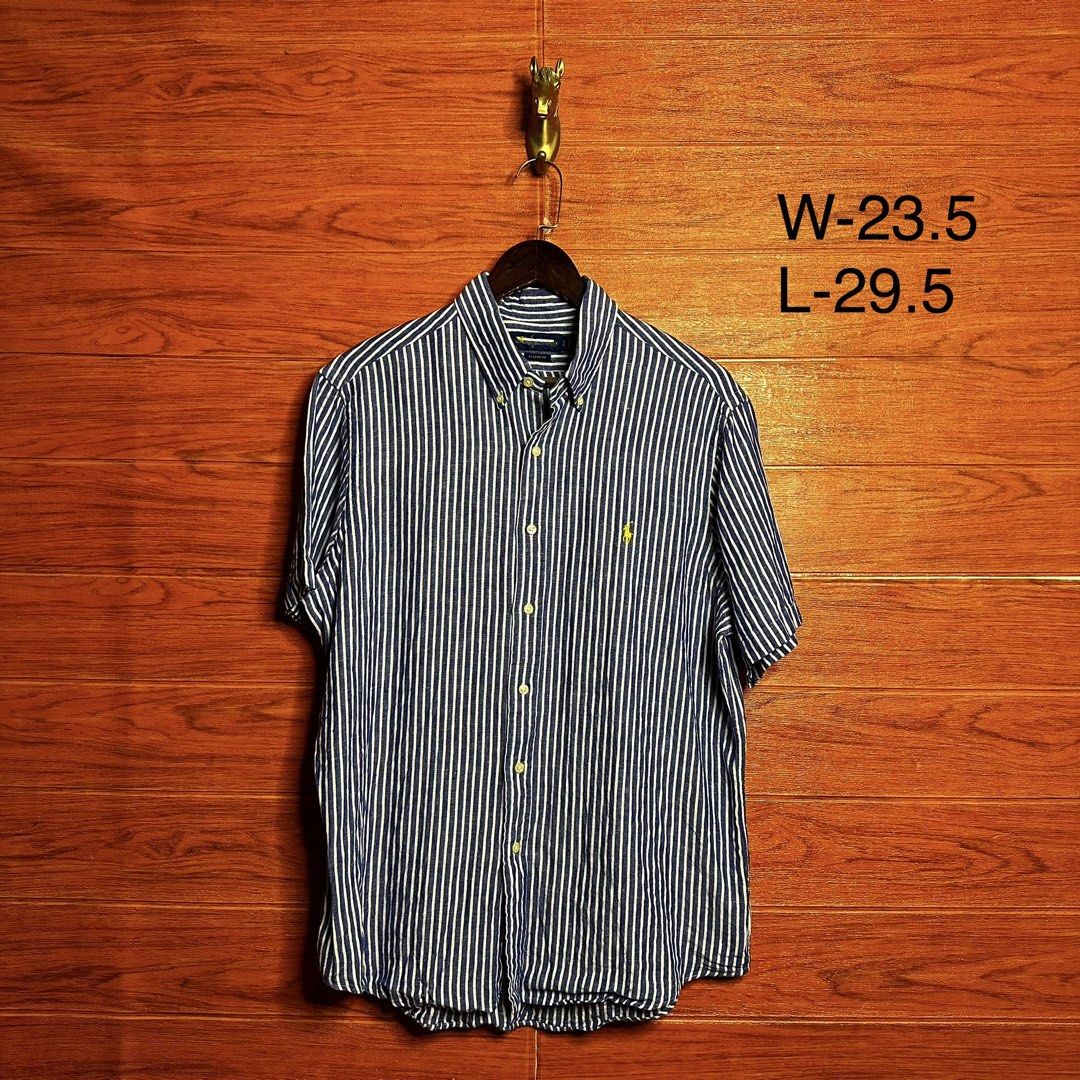 Ralph Lauren RL Striped Linen Button down (Category: Formal Shirts) located in Quezon City. Submitted by donklasiko (Listing ID 1461785418, Image 2). Description: Condition: 9.5+/10 Pristine condition Issue: non Refer to the dimension 🤗 PM FOR MORE DETAILS NO RETURN, NO EXCHANGE & NO REFUND! ✅I ALSO ACCEPT TRADE/SWAP TO ANYTHING JUST DROP YOUR OFFER Please manage your expectations, this is a secondhand item. What you see is what you get 😊 💵MOP