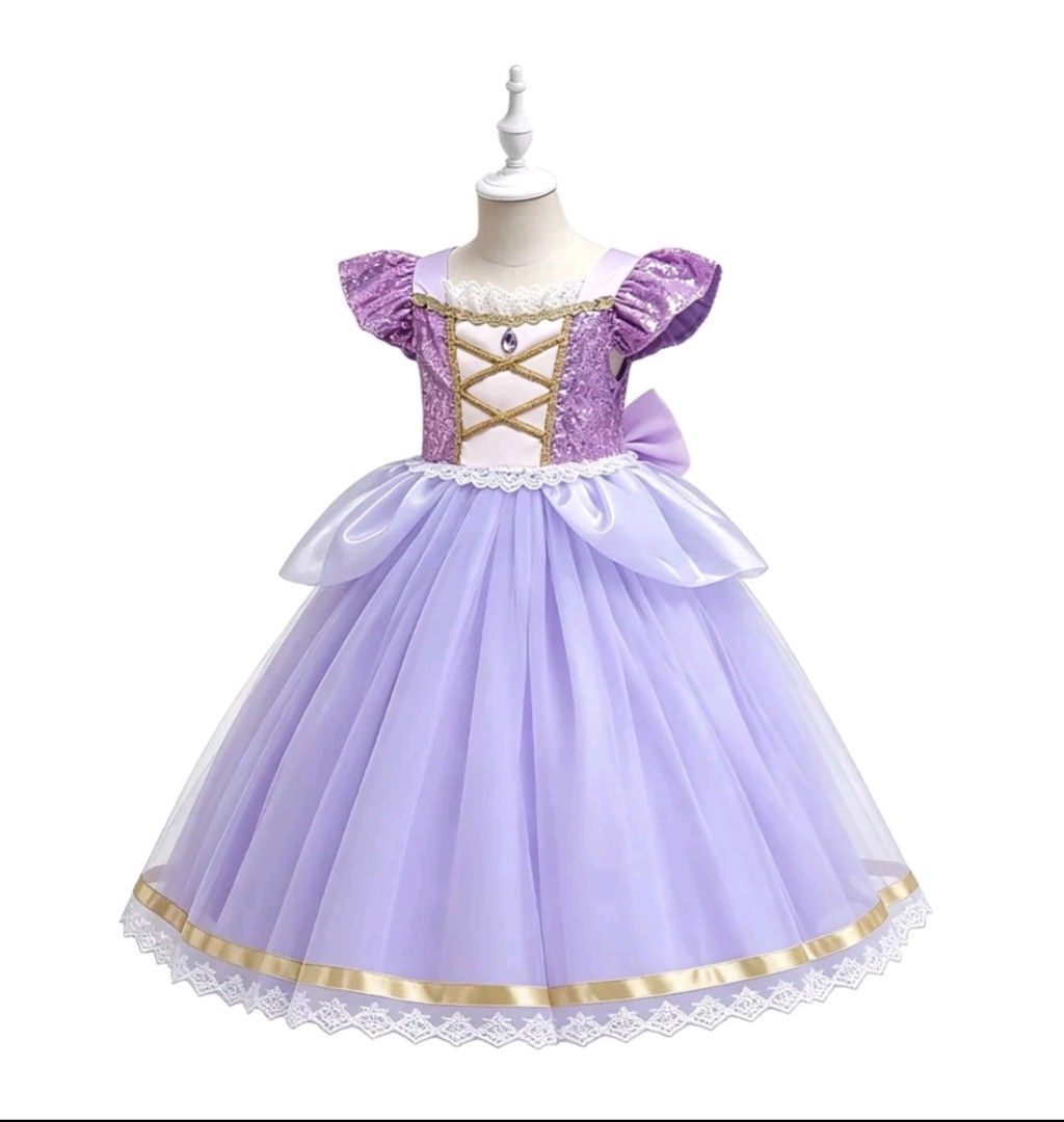 Rapunzel Dress (Category: Babies & Kids Fashion) located in Makati City. Submitted by xealmadelin (Listing ID 1461797143, Image 1). Description: Used once for Halloween Size 120 from tiktok shop.