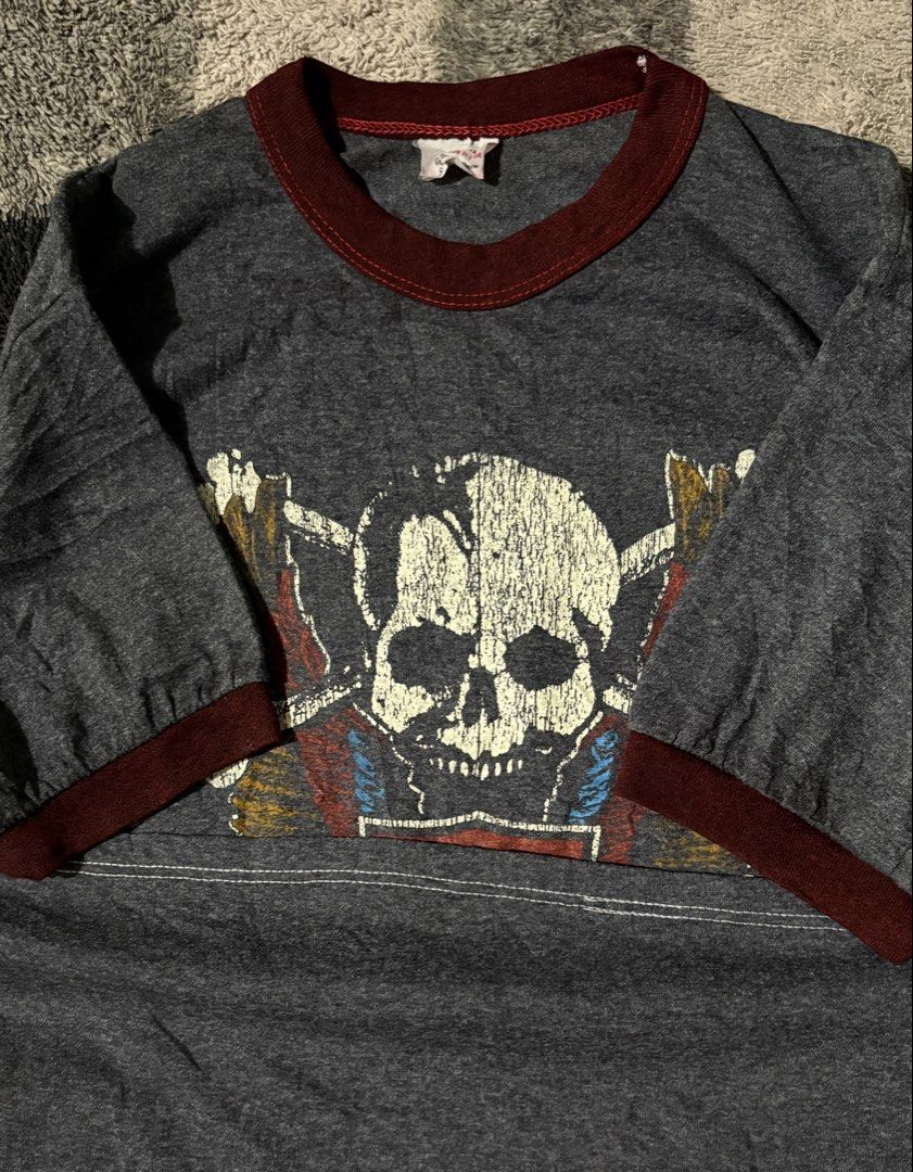RARE 80s Harley davidson ringer shirt (Category: Tshirts & Polo Shirts ) located in Iloilo. Submitted by randomstash (Listing ID 1461734722, Image 3). Description: RARE 80s harley davidson ringer shirt 19.5/27.5(Lontag fits med) still in great condition despite of its age ! Minimal dirt stain removable IMO 4999 .