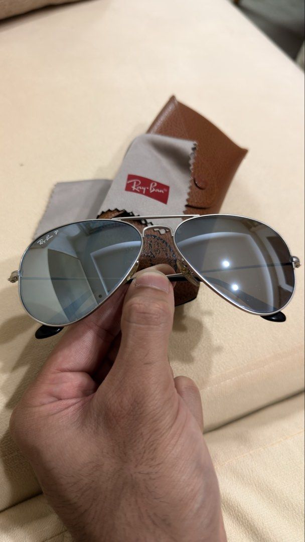 Rayban Aviators Original with case and towel (Category: Sunglasses & Eyewear) located in Caloocan City. Submitted by lmrconcepcion (Listing ID 1461619801, Image 2). Description: Great condition, comes with original case and microfiber towel. 100% authentic, bought in LA. .