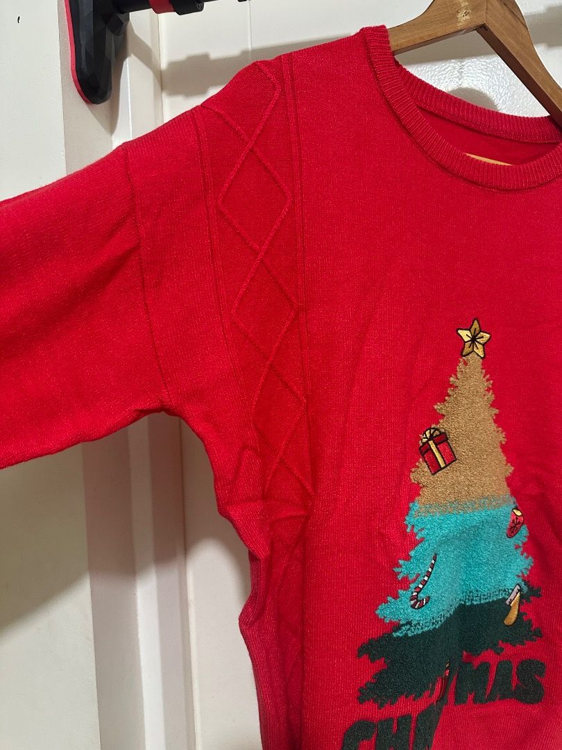 Red Christmas Ugly Sweater Christmas Tree (Category: Coats, Jackets and Outerwear) located in Mandaluyong City. Submitted by lovedbyjaaaam (Listing ID 1461633005, Image 2). Description: Christmas Sweater .