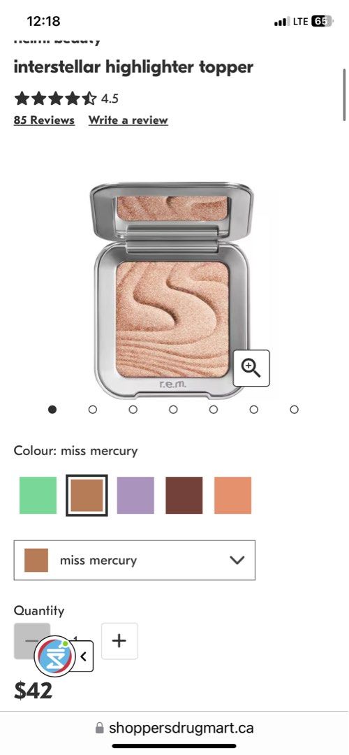 r.e.m. beauty highlighter miss mercury (Category: Makeup) located in Quezon City. Submitted by cheerupbby (Listing ID 1422545482, Image 2). Description: Firm price. Will ship when I get back home to the Philippines in February 2027. Note: I will only bring what is SOLD. 📍 QC.