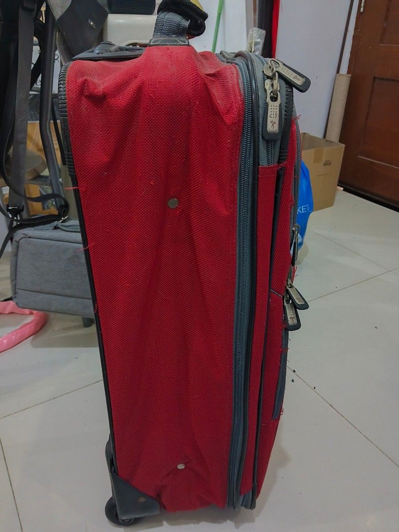 Ricardo Beverly Hills "Coronado" Medium Softside 2-Wheel Luggage Case (Red) (Category: Luggage) located in Pateros City. Submitted by foryoufindsph (Listing ID 1456624845, Image 3). Description: 🧳 Ricardo Beverly Hills "Coronado" Medium Softside 2-Wheel Luggage (Red) Need a sturdy, lightweight checked-in bag for your upcoming trips? This authentic Ricardo Beverly Hills (Coronado line) rolling suitcase is ready for its next journey! Easy to spot 