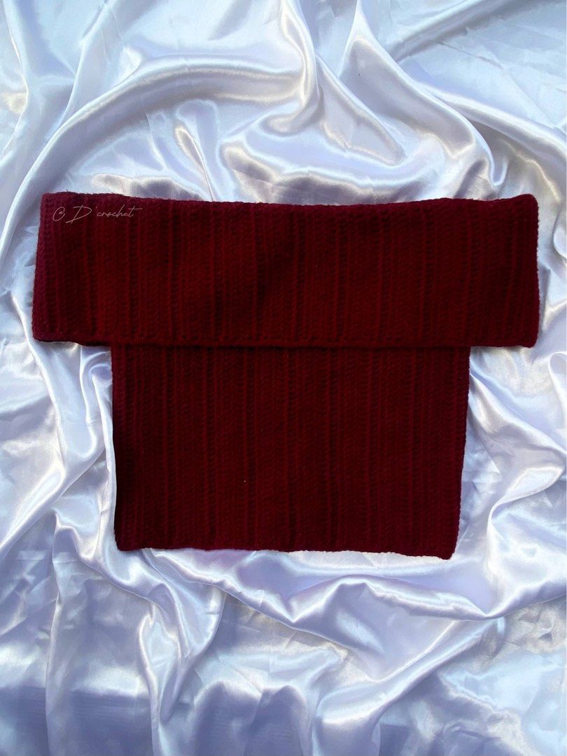 Ruby top off-shoulder top (Category: Others Tops) located in Aroroy. Submitted by crochetbydaphne (Listing ID 1461577392, Image 2). Description: ❤️Ruby Top❤️ 📏 S-M 💰 ₱400 Limited stocks available! 📩 Send us a message to order..