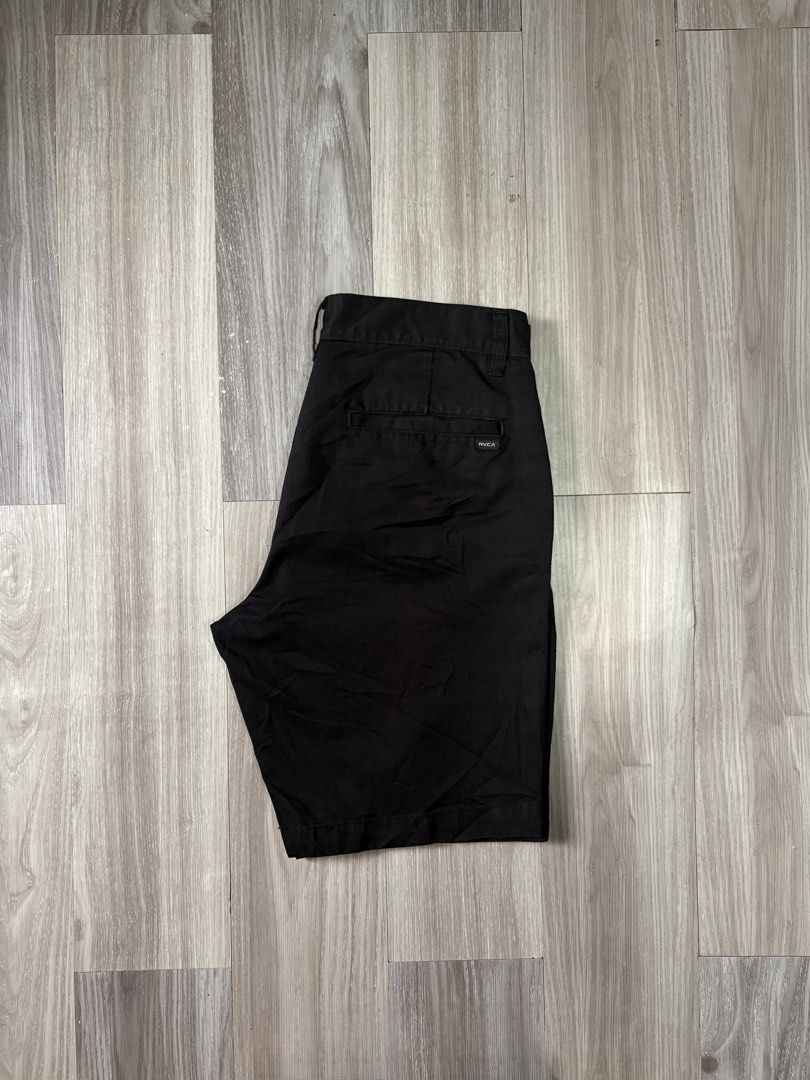 RVCA Weekender Chino Shorts Black Size 32 (Category: Shorts) located in Rizal. Submitted by thriftdrip.402 (Listing ID 1461703113, Image 2). Description: - Brand: RVCA - Style: Weekender Chino Shorts - Color: Black - Size: 32 waist - Condition: Good, pre-loved - Origin: Made in Cambodia - Perfect for everyday wear!.