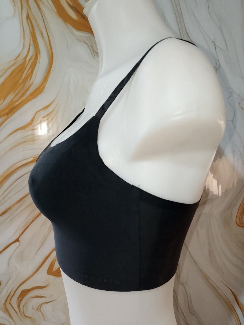 S: danskin black seamless Bralette no pads (Category: Undergarments & Loungewear) located in Manila. Submitted by truecrystal-1407 (Listing ID 1461662354, Image 2). Description: - Black seamless bra with scoop neckline - Adjustable spaghetti straps - Smooth and stretchy fabric - Comfortable for everyday wear - Easy to pair with any bottoms.