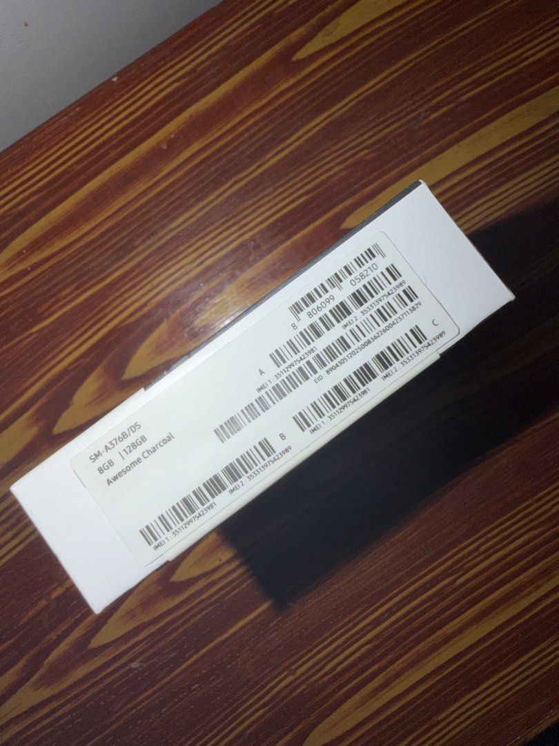 Samsung A37 5G (Category: Samsung) located in Manila. Submitted by jobethcano (Listing ID 1461645101, Image 3). Description: Brand New Samsung A37 5G 8GB+128GB Still sealed in box Globe-locked Color: Awesome Charcoal.