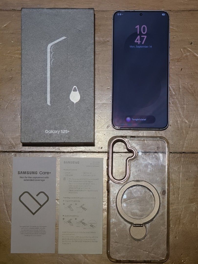 Samsung Galaxy S25+ 12GB/ 512GB (Category: Samsung) located in Davao. Submitted by spotnick15 (Listing ID 1461745972, Image 1). Description: Selling: Samsung Galaxy S25+ 12GB/ 512GB Color: BlueBlack (Samsung Online Exclusive Color) * All Complete W Box, Sim Pin, Manual and FREE CASE - Protected Since Day 1 👌 - No Scratches Whatsoever 💯 - Good as Brand New 💯 ◇ MINT & PRISTINE CONDITION For: 40,000PHP 📍 Davao City 📞 09626274025 🚚 LBC COP/COD.