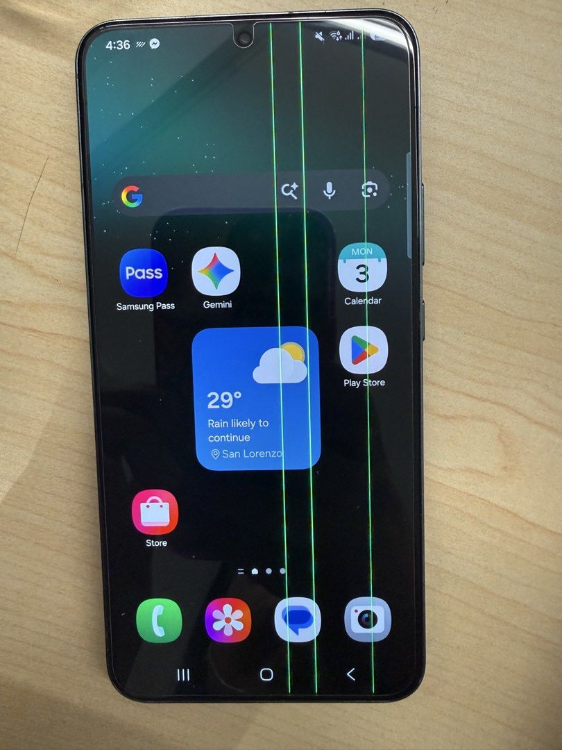 Samsung s22 plus (Category: Samsung) located in Makati City. Submitted by bns4acoz (Listing ID 1461775607, Image 3). Description: Samsung s22 plus Snapdragon version 256 gb Honest issue: lines on the screen Yun lang all working lahat Dual sim Open line Need cash no swap Unit and free case only Meet ups farmers or gateway cubao by schedule.