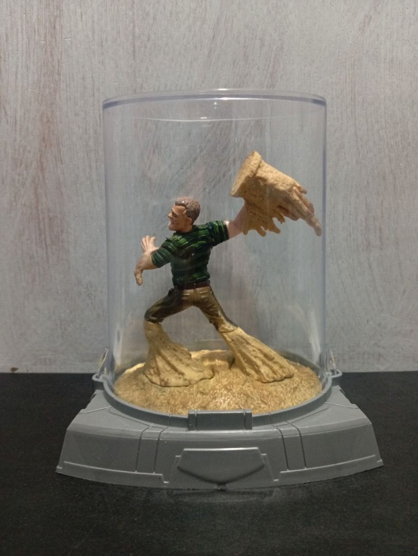 Sandman Action Figure in Display Case (Category: Figurines & Statues) located in Bacoor. Submitted by juleeeeees (Listing ID 1461566111, Image 3). Description: The Spider-Man 3 Sandman Titanium Series Die Cast Figure is a collectible action figure of the character Sandman from the movie Spider-Man 3. Created by Hasbro in 2007..