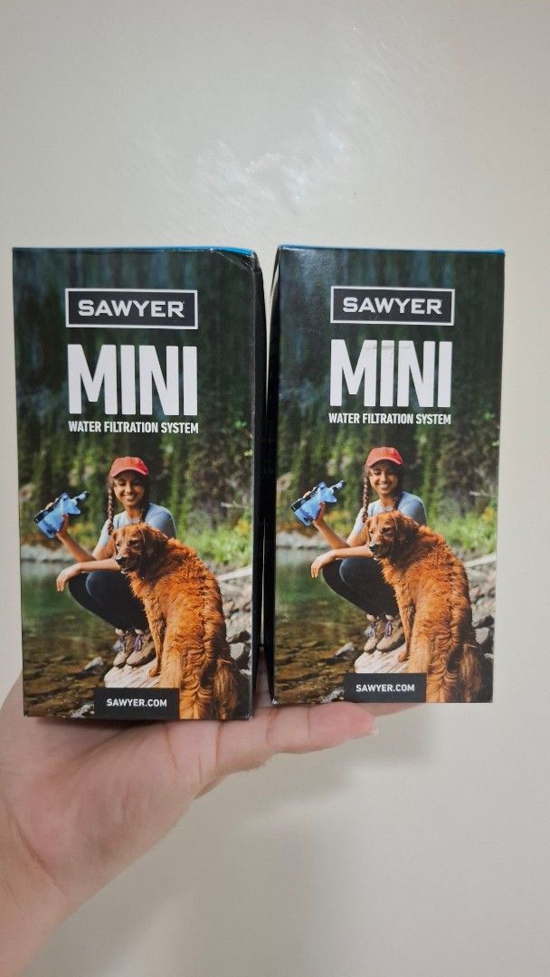 Sawyer Mini Filter with squeeze pouch - Authentic (Category: Hiking & Camping) located in Pasay City. Submitted by mshannahpi (Listing ID 1461710818, Image 3). Description: - Authentic Sawyer Mini Filter - Lightweight and compact water filtration system - Filters 99.9999% of bacteria and protozoa - Removes harmful contaminants from natural water sources - Includes Sawyer Mini filter, squeeze pouch, and cleaning syringe - Perfect for camping, hiki