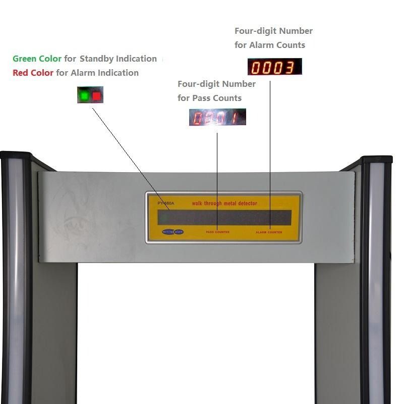 Walk Through Metal Detector 6 zone (Category: Other Security Devices) located in Quezon City. Submitted by lhanex (Listing ID 1461607158, Image 3). Description: Type: security protection products, baggage scanner, walk through metal detector, Industrial Metal Detectors Security, Electronic Measuring Instruments Feature Durable, Remote Control, waterproof, LCD Screen, weatherproof, outdoor, body screening Size (H)223 *(W)88 *(D)63cm Single package