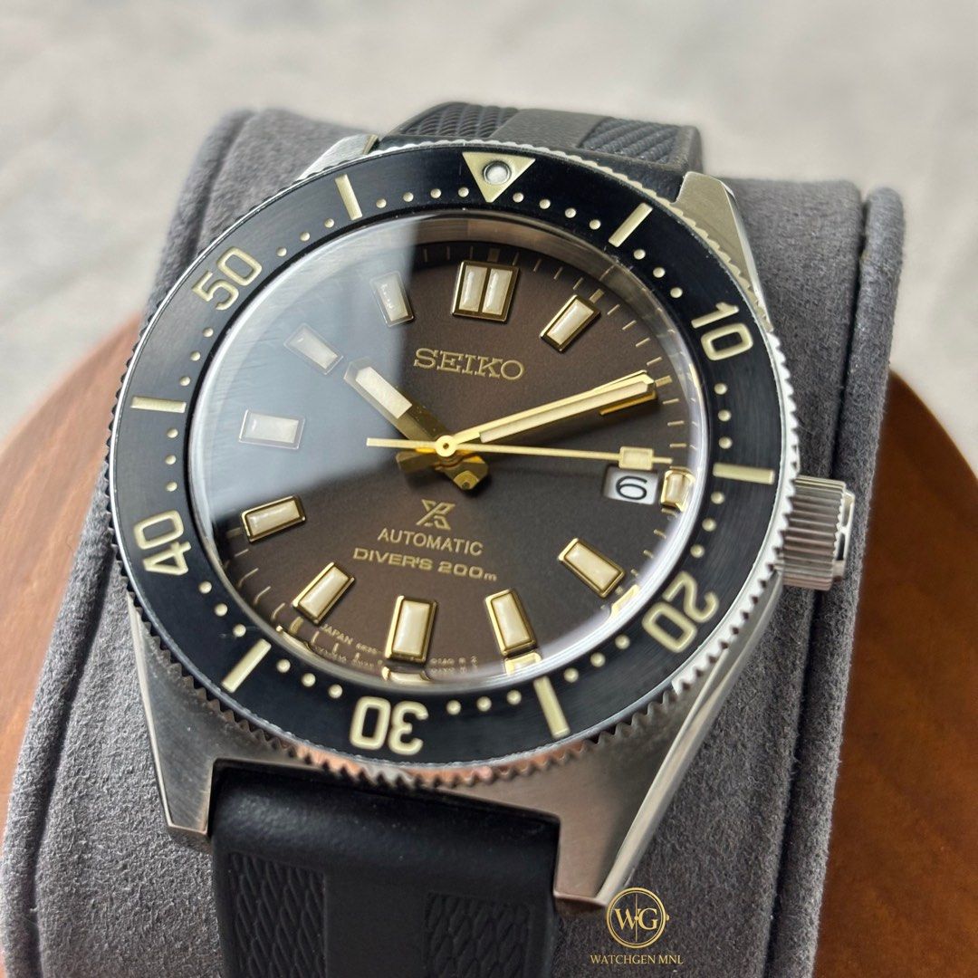 Seiko Prospex 62mas SPB147J1 SPB147 (Category: Men's Watches) located in Manila. Submitted by drhanlie (Listing ID 1461597367, Image 2). Description: Seiko Prospex SPB147J1 | SPB147 ⌚️ 1965 Heritage Diver’s Watch “62MAS” FOR ONLY ₱36,990 ✅ Specs: Movement: 6R35 Automatic with manual winding Crystal: Curved sapphire crystal with anti-reflective coating on inner surface Case Size: 40mm Thickness: 13.2mm Case Material: Stainless steel, super hard co