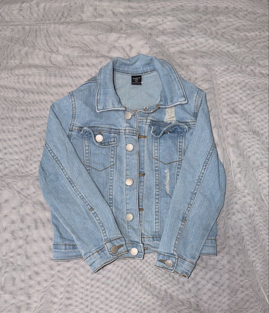 Shein Denim Polo (Category: Babies & Kids Fashion) located in Caloocan City. Submitted by mrynn_declutter (Listing ID 1461627286, Image 1). Description: Fits 2-4 yo.